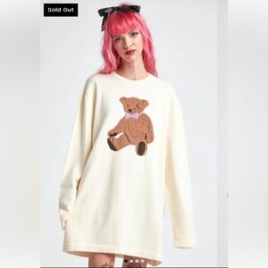 NEW OVERSIZED TEDDY BEAR SWEATER